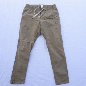 Vuori Ripstop Pants Mens Large Tan Drawstring Casual Outdoors Pockets